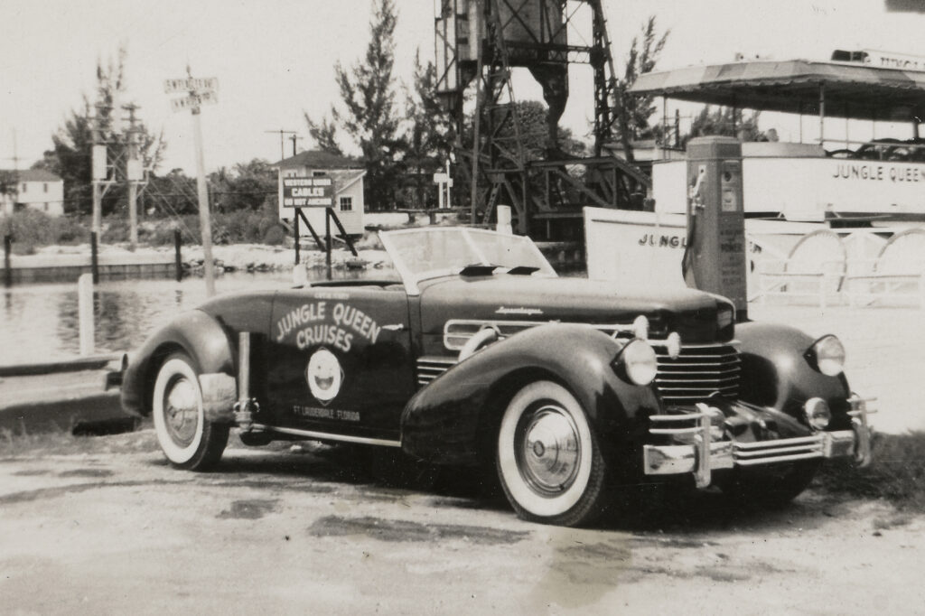 Historic photo of Jungle Queen car