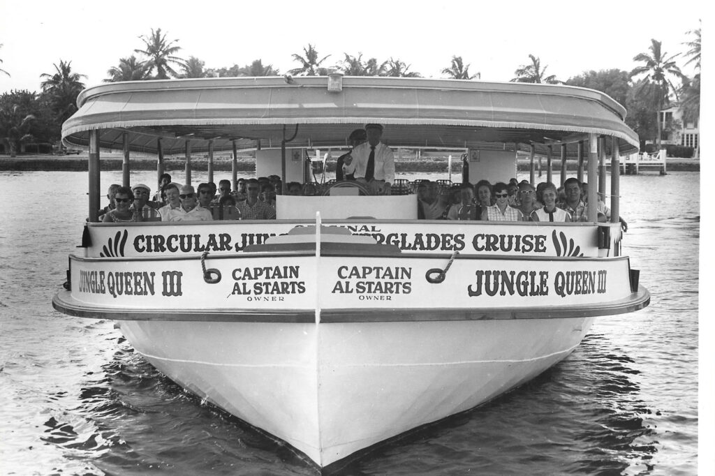 Historic photo of Jungle Queen III on New River Ft Lauderdale