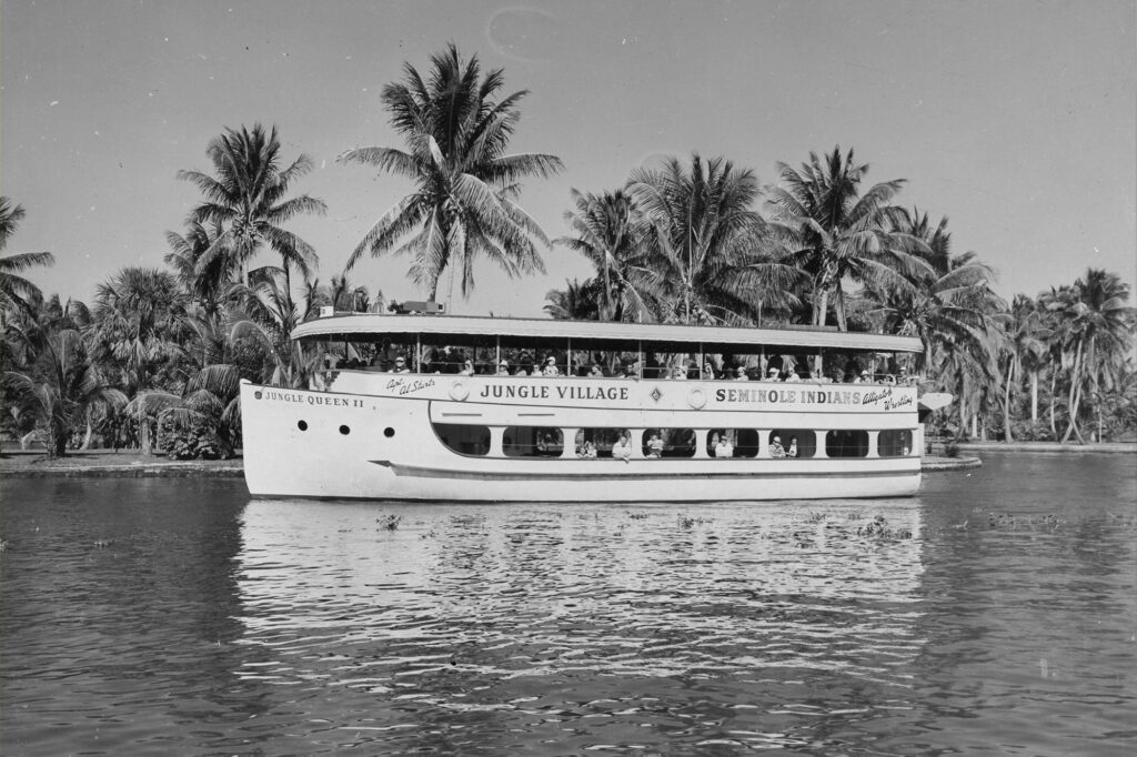 Historic photo of Jungle Queen II on New River